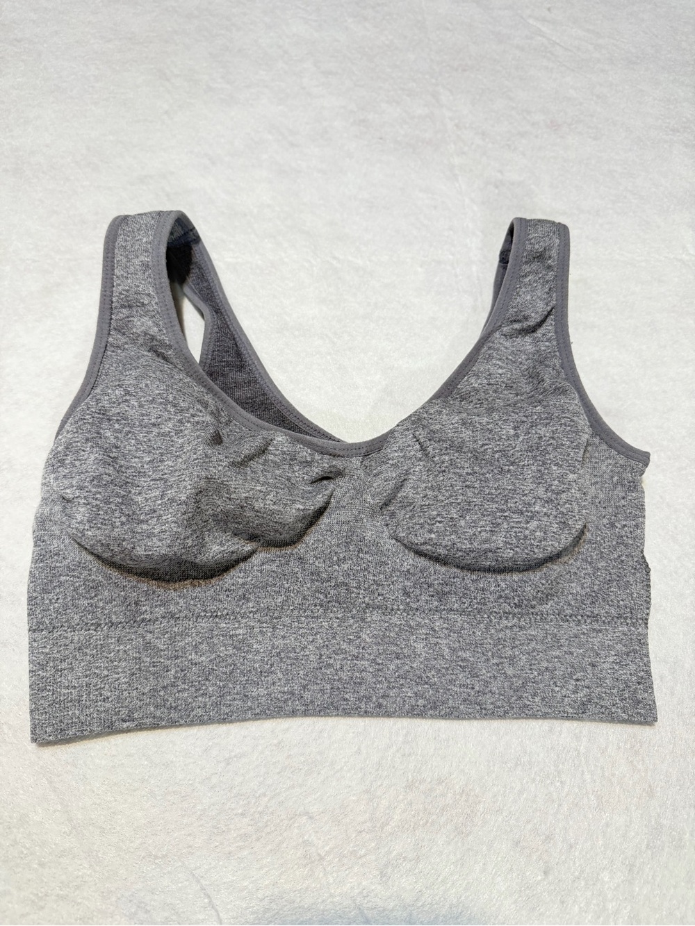 Zone Pro Comfort Gray Heather Sports Bra